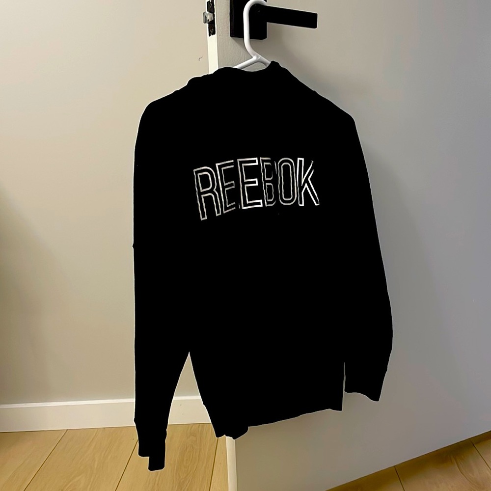 Reebok | Women’s Black Hoodie with White Logo
